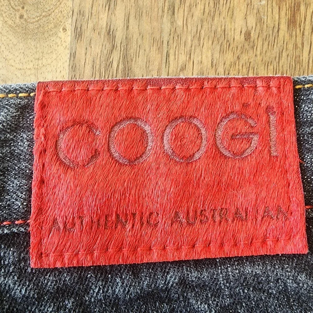 Coogi Shorts Mens 38 Gray Denim Bermuda Embroidered Logo Hip Hop Colorful